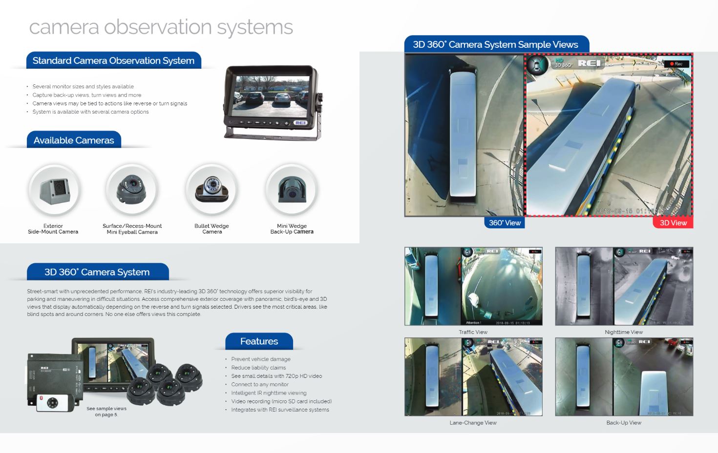 camera observation systems